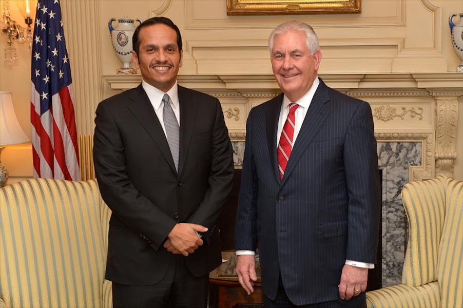 وزير الخارجية الأميركي يناقش الأزمة الليبية مع نظيره القطري