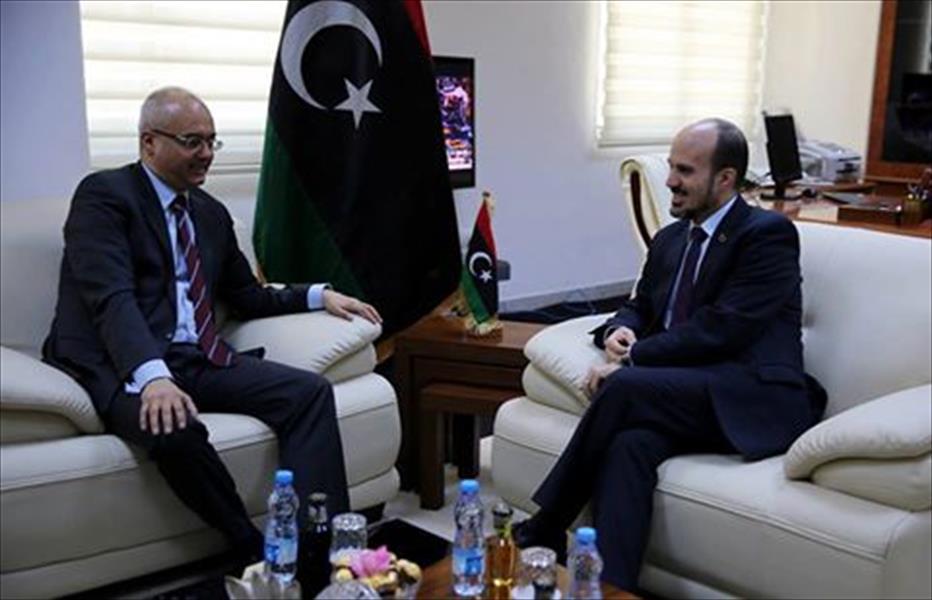 محمد عماري يستقبل السفير التركي لدى ليبيا