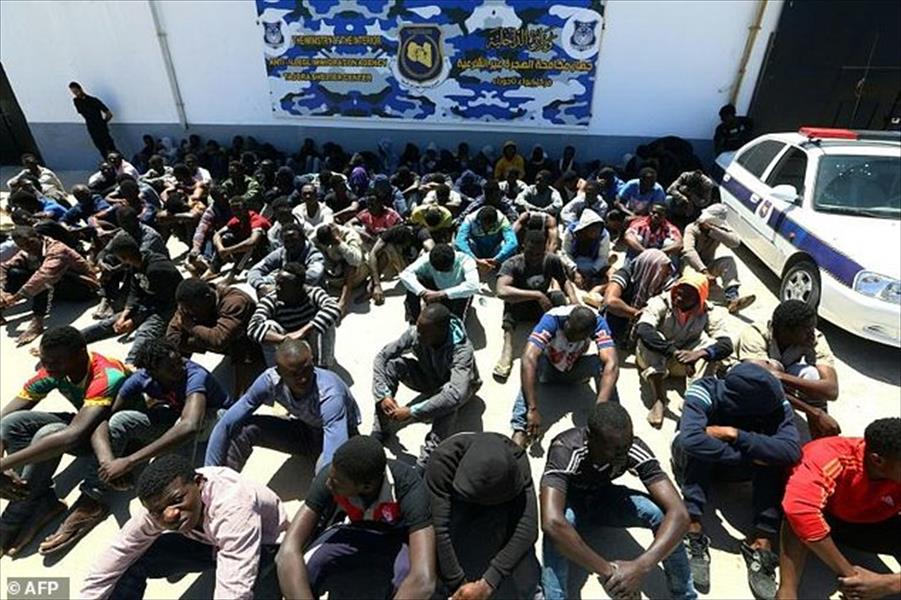 أكثر من سبعة آلاف مهاجر محتجز داخل ليبيا