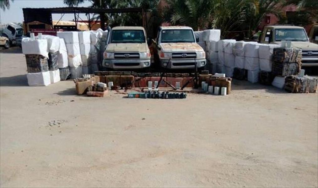 ضبط أسلحة ومخدرات أثناء محاولة تهريب على الحدود المصرية - الليبية
