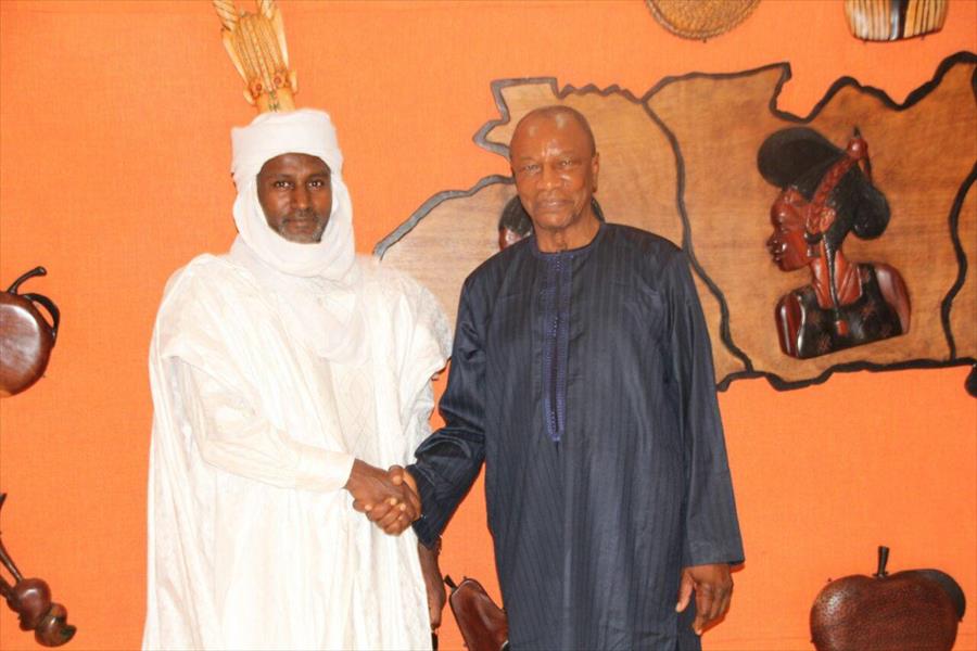 رئيس «الكونغرس التباوي» يلتقي رئيس جمهورية غينيا