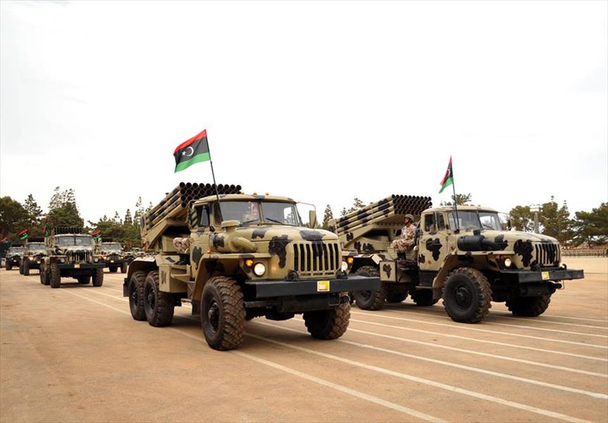 بالصور: تخريج الدفعة 50 بالكلية العسكرية في توكرة شرق بنغازي