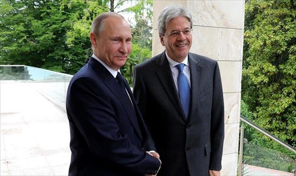 جنتيلوني: إيطاليا ملتزمة مع روسيا بتحقيق الاستقرار في ليبيا