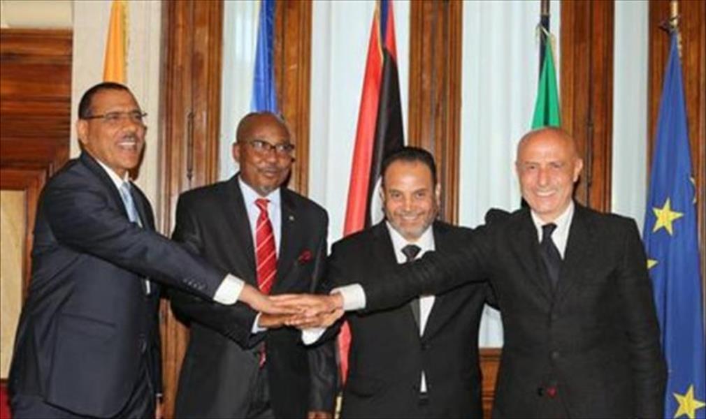 ننشر البيان المشترك لوزراء داخلية ليبيا وإيطاليا وتشاد والنيجر