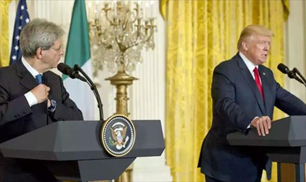 ترامب يشيد بالجهود الإيطالية في إنهاء «العنف» بليبيا