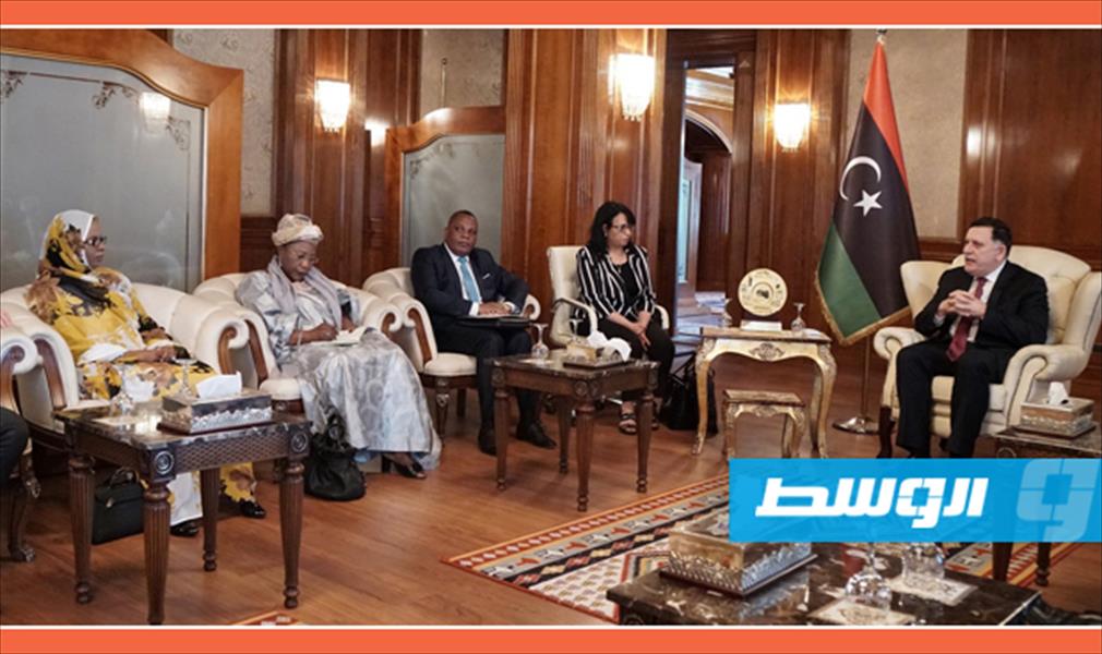السراج يلتقي وفد اللجنة الأفريقية رفيعة المستوى حول ليبيا في طرابلس
