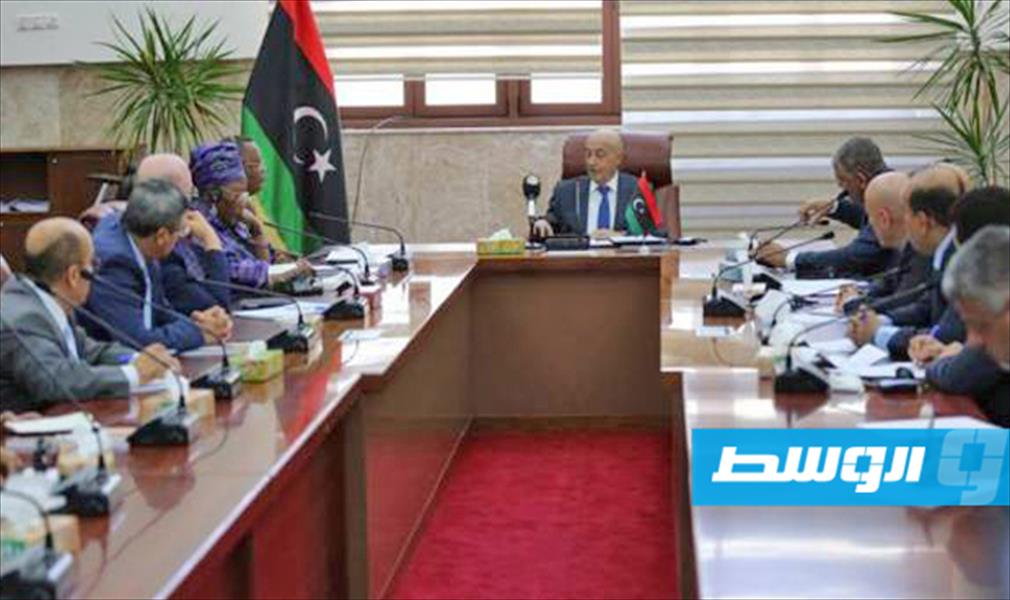 عقيلة صالح يستقبل وفد اللجنة الأفريقية رفيعة المستوى حول ليبيا