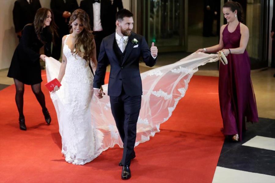 بالصور: زفاف «ميسي» في منطقة متواضعة بالأرجنتين