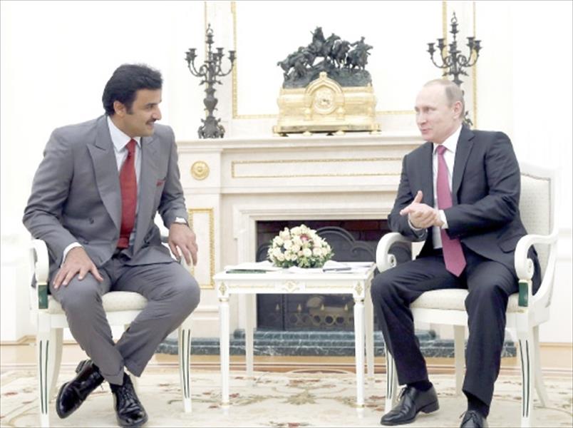 تفاصيل محادثة بوتين وأمير قطر حول أزمة الخليج