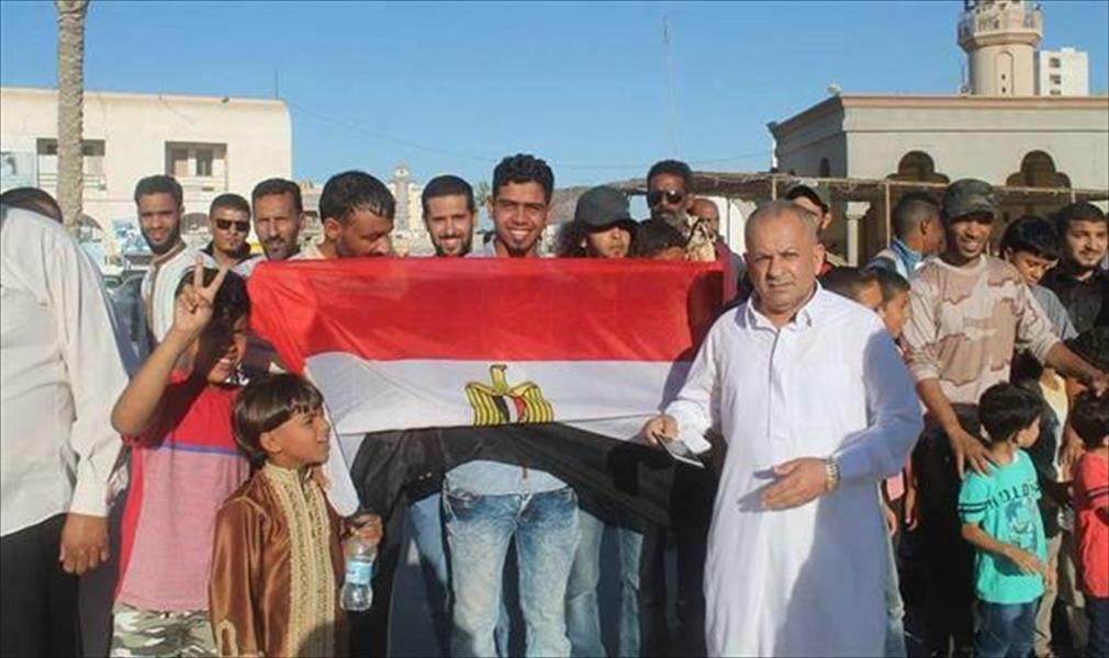 بالصور: علم مصر في ثالث أيام احتفالات طبرق بتحرير بنغازي