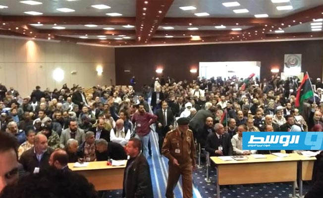 اجتماع الملتقى الوطني الليبي لثوار 17 فبراير بمدينة الزاوية 29 ديسمبر 2018. (الإنترنت)
