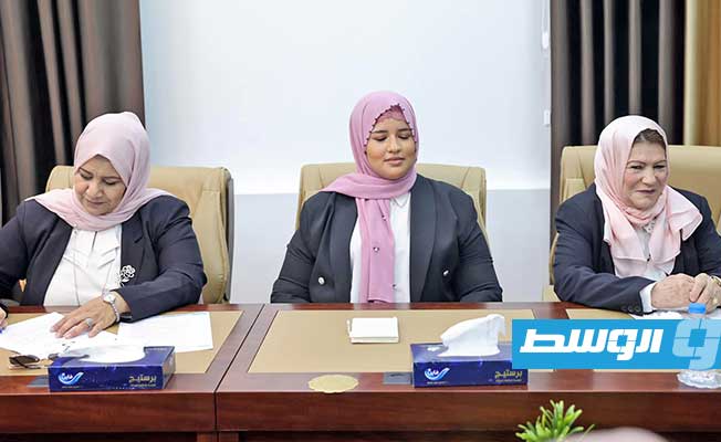 لقاء الدبيبة مع عضوات ملتقى القيادات النسائية الليبية، الثلاثاء 4 أكتوبر 2022. (حكومتنا)