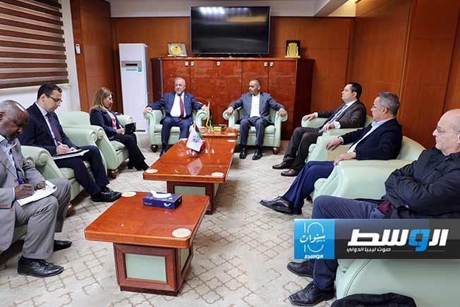 لقاء سويسي مع السفير التركي لدى ليبيا كنعان يلماز، الأربعاء 13 مارس 2024. (وزارة المواصلات)