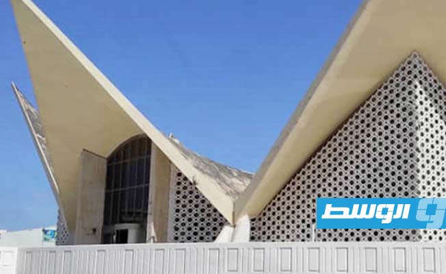 مبنى القبة الفلكية في طرابلس الذي سلمه جهاز الردع إلى قناة «ليبيا الوطنية». (قناة ليبيا الوطنية)