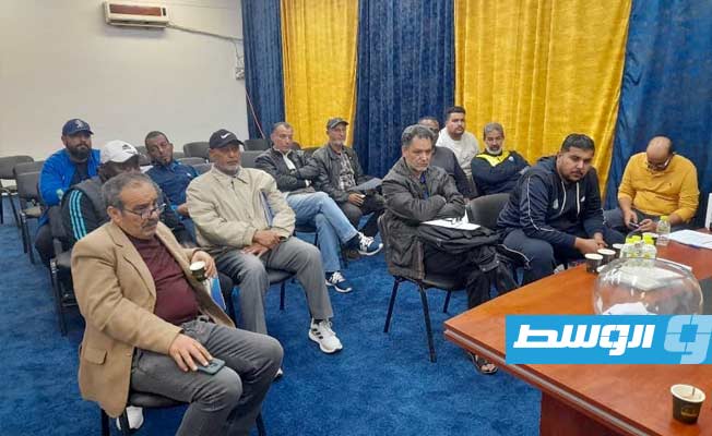 جانب من مراسم قرعة بطولة ليبيا لكرة اليد التي جرت بقاعة زوارة، 19 مارس 2023. (الإنترنت)