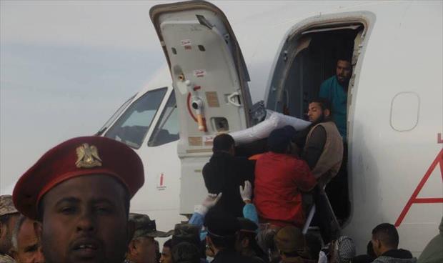 مصدر طبي: نقل 20 مصابًا من جرحى اشتباكات جنوب سبها إلى بنغازي
