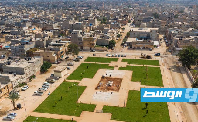 بلدية بنغازي تنفذ حديقة ثالثة في منطقة المحيشي