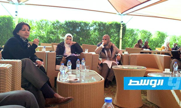 لقاء أعضاء التكتل المدني الديمقراطي مع مسؤولي البعثة الأممية في بنغازي. (صفحة التكتل على فيسبوك)