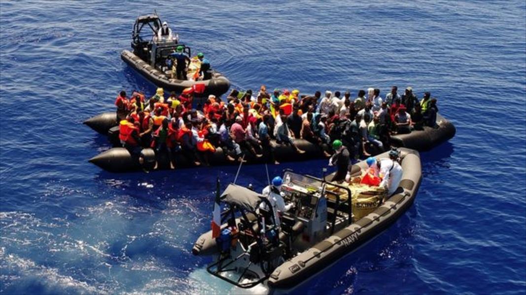 البحرية الأيرلندية تُنقذ 109 مهاجرين قبالة سواحل ليبيا