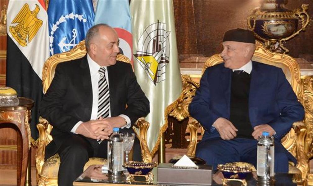 رئيس مجلس النواب يلتقي رئيس اللجنة الوطنية المصرية المعنية بليبيا