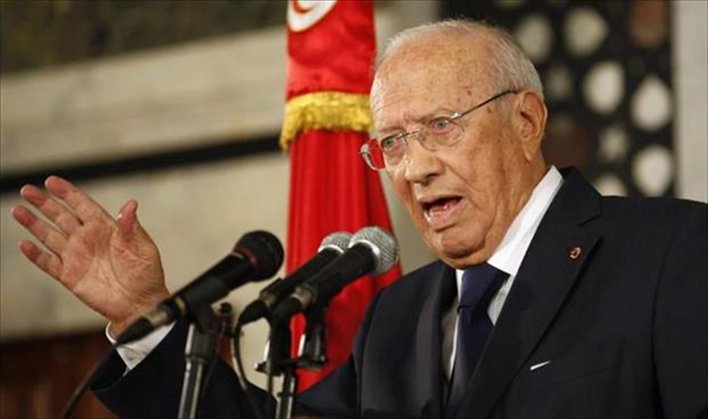 السبسي: ليس لتونس أجندات خاصة في ليبيا