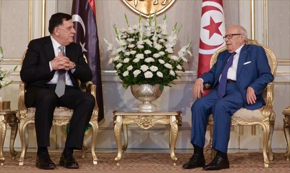 تفعيل اللجان المشتركة واتفاقيات التعاون تتصدر مباحثات السراج في تونس