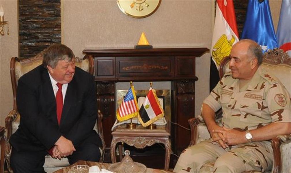 السفير الأميركي وقائد «أفريكوم» يبحثان مع الفريق حجازي في القاهرة نتائج جهود حل الأزمة الليبية