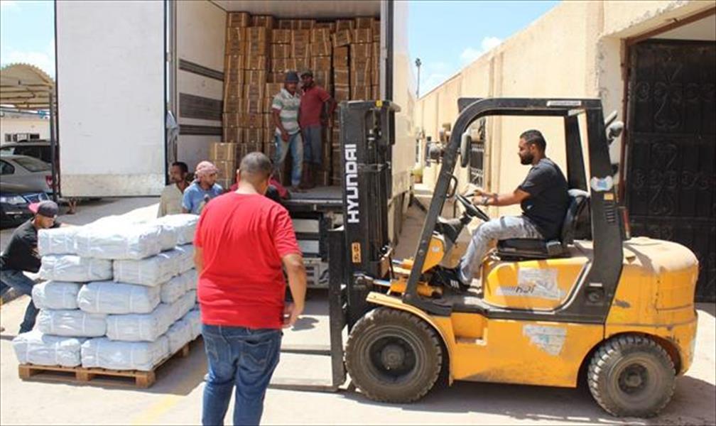 هيئة الإغاثة في بنغازي تتسلم شحنة مساعدات أممية