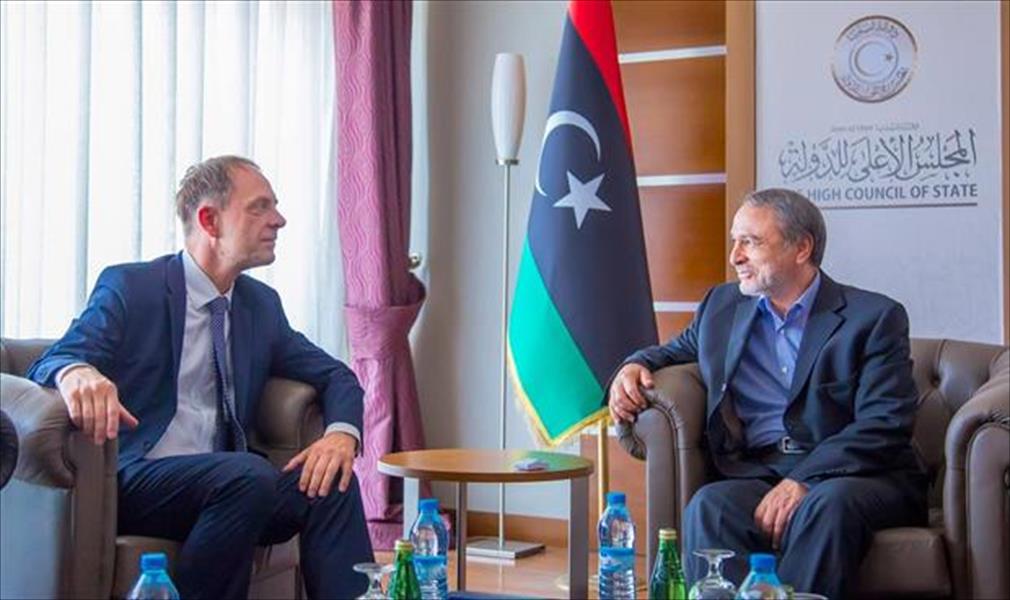 السويحلي يدعو ألمانيا للمساعدة في كف التدخلات الخارجية السلبية في ليبيا