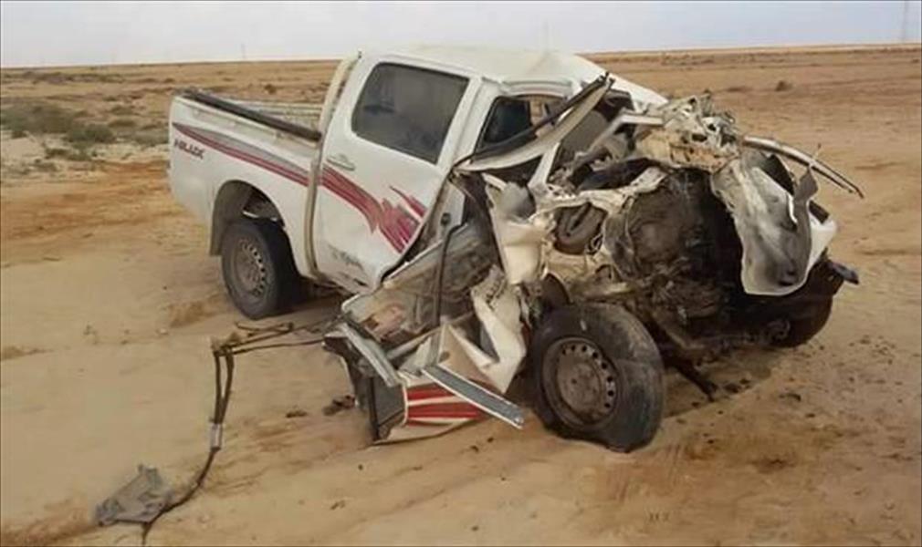 حادث سير أليم يتسبب في مصرع ثمانية ليبيين شرق طبرق