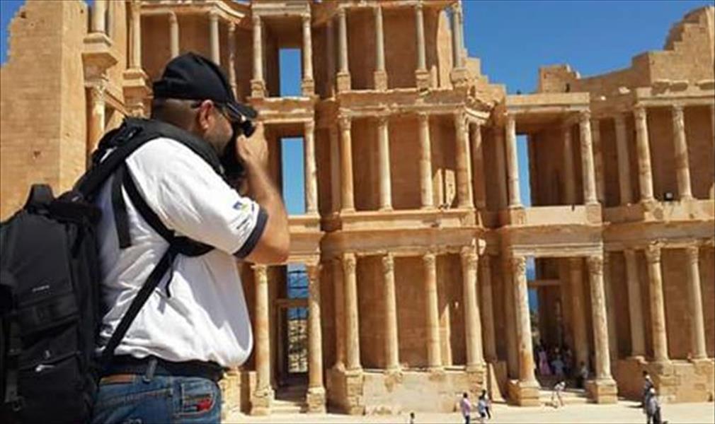 الاحتفال باليوم العالمي للتصوير في مدينة صبراتة الأثرية