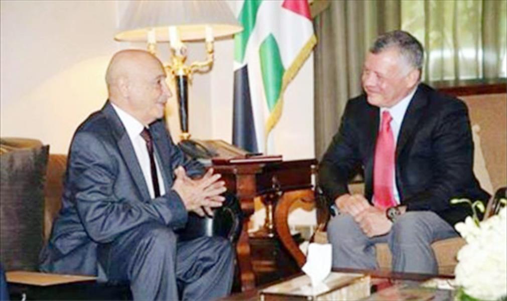 العاهل الأردني يستقبل رئيس مجلس النواب عقيلة صالح