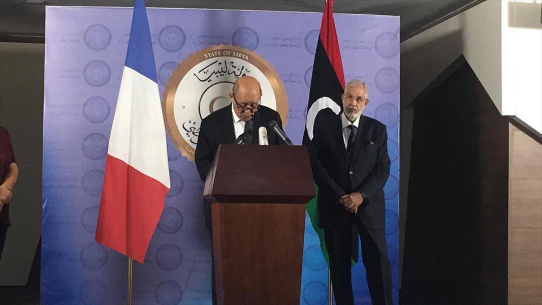 وزير الخارجية الفرنسي من طرابلس: ندعم ليبيا على ضوء «لقاء باريس» 