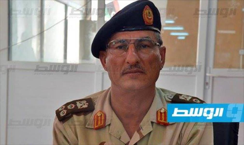 البرعصي يؤكد تسلم الشرطة العسكرية بوابة قويرة المال شمال سبها