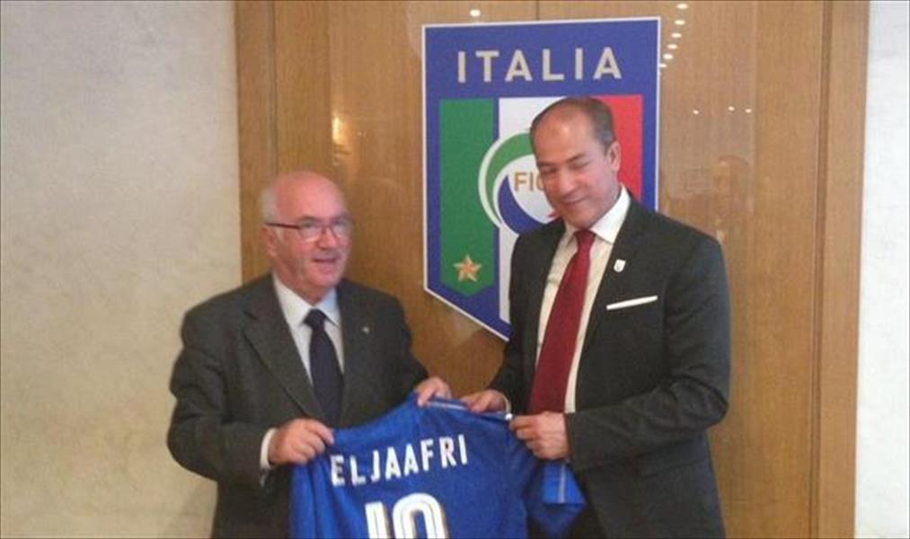 اتحاد الكرة الإيطالي «يغازل» الليبيين بقميص الجعفري