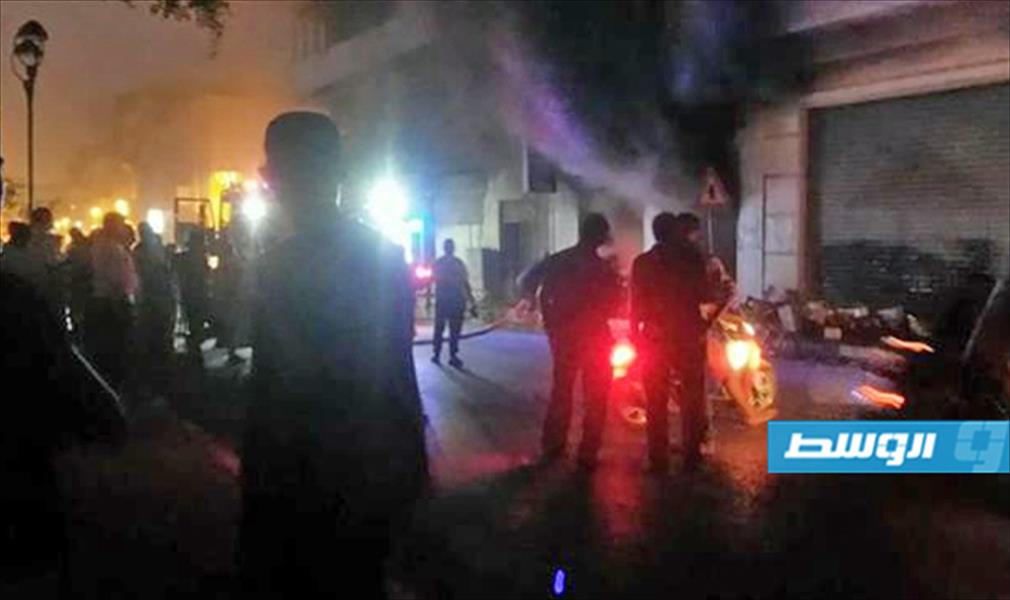 مصرع شخصين وإصابة 8 من رجال الإطفاء في حريق طرابلس