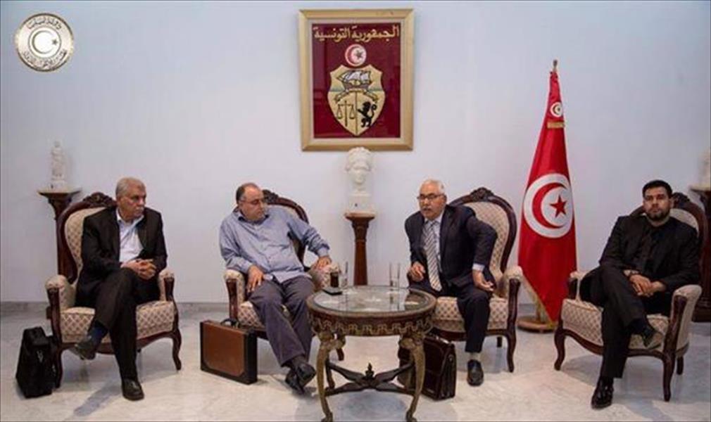 بالفيديو والصور.. وفدا مجلسي «النواب» و«الأعلى للدولة» يصلان تونس