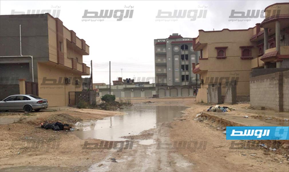 بالصور: هطول أمطار غزيرة على مدينة طبرق