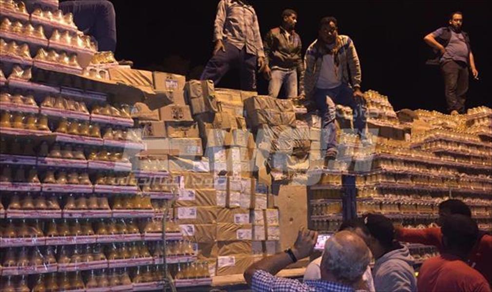 ضبط شاحنة تنقل أدوية مهربة من مصر إلى ليبيا
