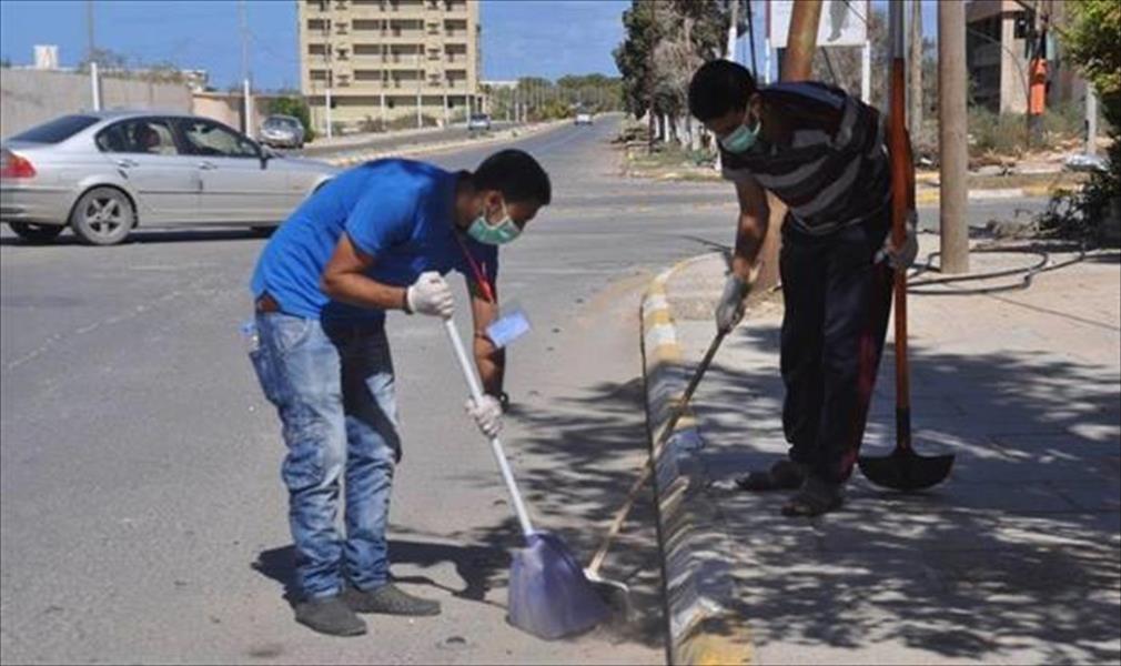 نشطاء يُطلقون حملة لتنظيف صبراتة من مخلفات الحرب