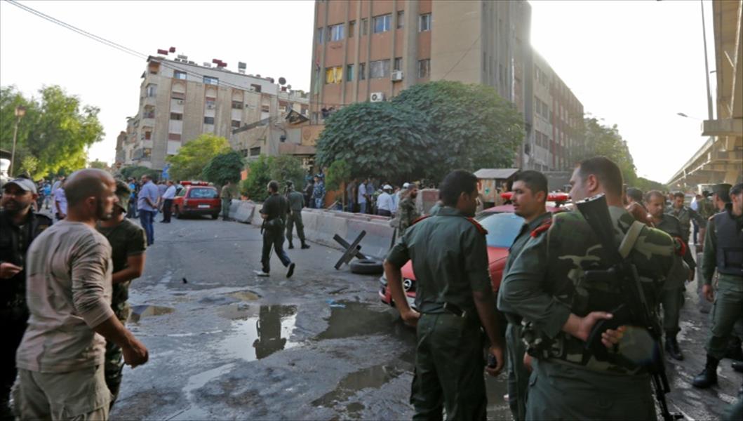 تفجير انتحاري ثلاثي استهدف مركز قيادة شرطة دمشق