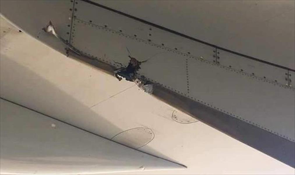 إصابة إحدى طائرات الخطوط الليبية جراء الاشتباكات بمحيط مطار معيتيقة