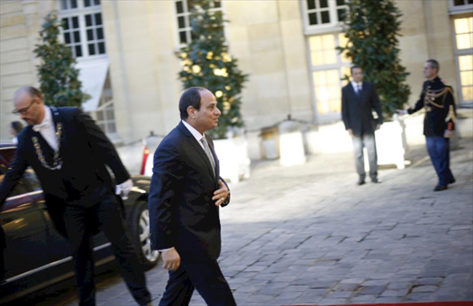 السيسي يلتقي رئيس البرلمان الفرنسي