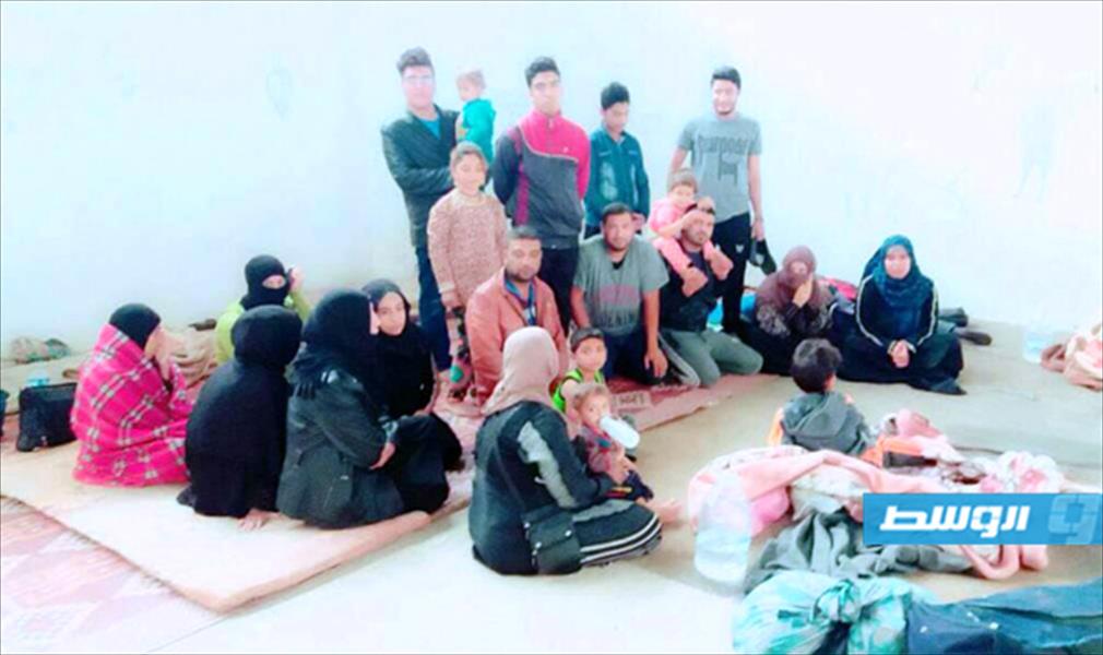 ضبط 25 مهاجرًا غير شرعي بمنطقة سيدي خليفة في بنغازي