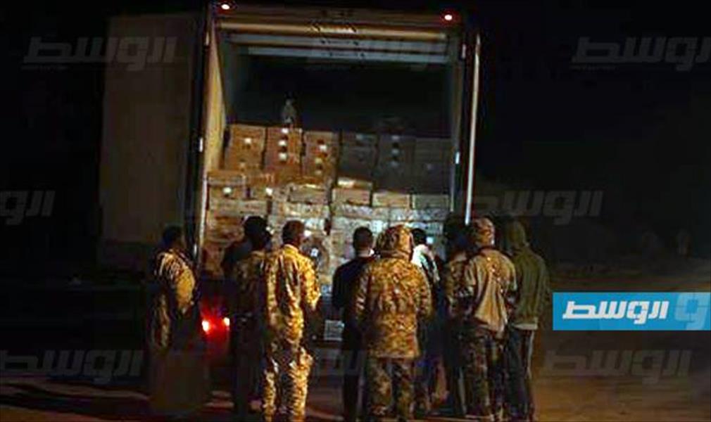 ضبط شاحنة محملة باللحوم المستوردة في بوابة أجليداية شرق أجدابيا