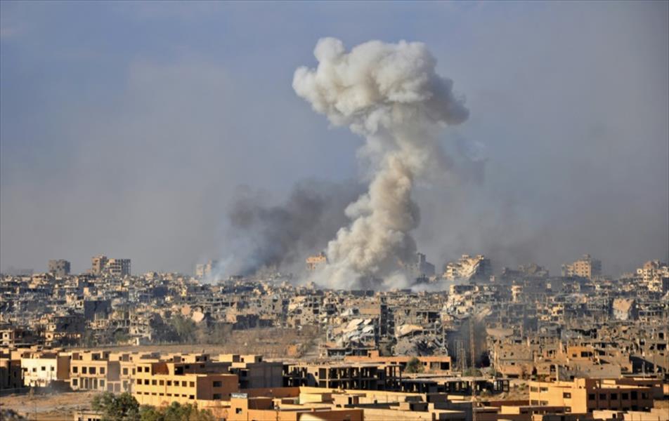 غواصة روسية تقصف مواقع بدير الزور السورية