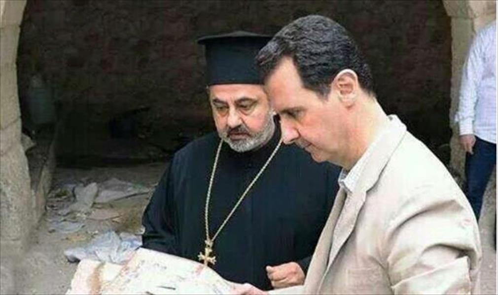 الأسد يزور بلدة معلولا المسيحية بعد سيطرة قواته عليها تزامنًا مع عيد الفصح