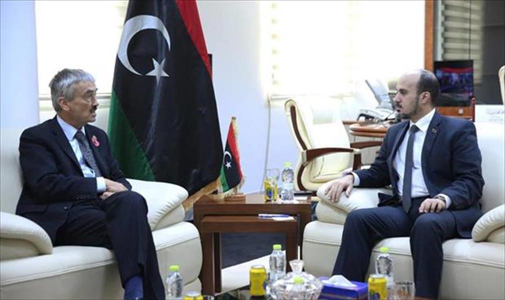عماري يناقش مع ميليت خطة العمل من أجل ليبيا واستئناف عمل سفارة بريطانيا من طرابلس