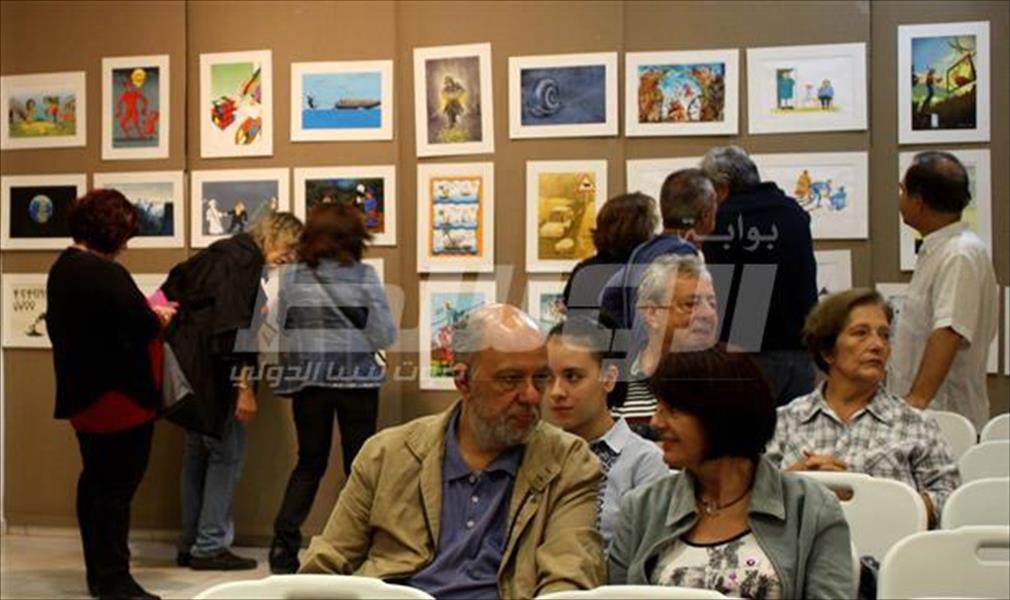 خيري الشريف يشارك في المعرض العالمي للكاريكاتير