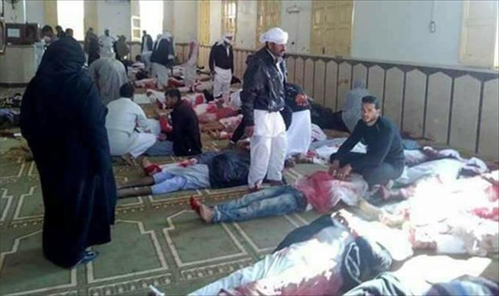 مصادر رسمية: 54 قتيلاً و75 مصابًا في تفجير مسجد سيناء